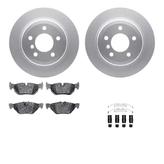 R1 Concepts WDUH1-31208 Carbon Series Brake Rotors W/ 5000 Oep Brake Pads & Hdw